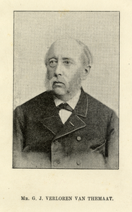 106864 Portret van mr. G.J. VerLoren van Themaat, geboren 1809, lid van Gedeputeerde Staten van Utrecht (1855-1879), ...